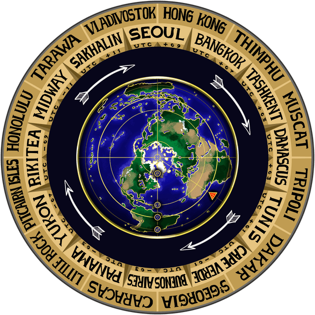 world clock plate